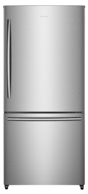 Hisense - 17.0 cu.ft. Counter-Depth Bottom Mount Refrigerator, Stainless (RB17N6DSE)